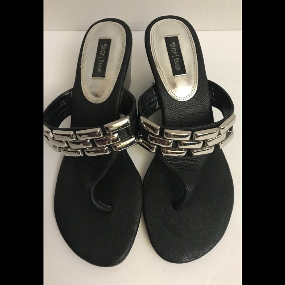 White House Black Market Leather Sandals-Size 8M